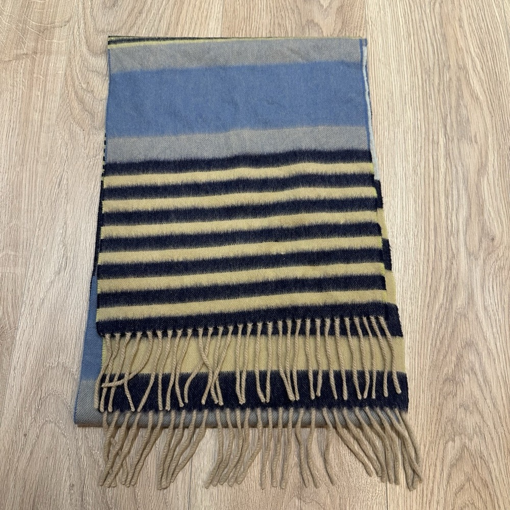 Begg x Co Lambswool Angora Scarf Beautiful Multi Color 12 X 61 Fringed Scotland